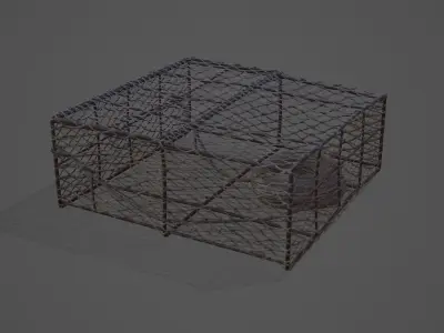 Crab and Lobster Traps - PBR and Game Ready Low-poly 3D model