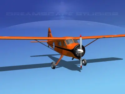 Dehaviland DH-2 Beaver RNZAF 3D model
