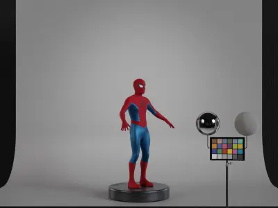 Spider-Man Low-poly 3D model