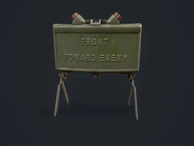 Claymore Mine Low-poly 3D model