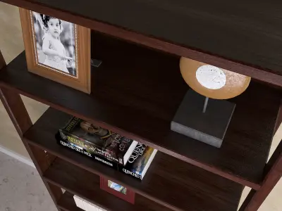 Wooden shelve Free 3D model