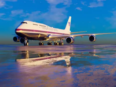 747-8 Airforce One - New Paint 3D model