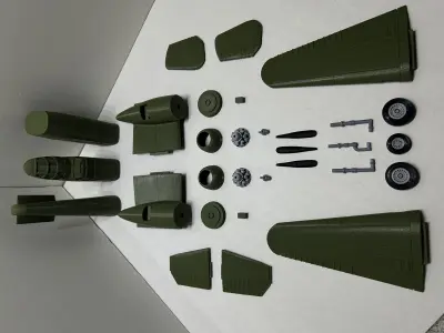 North American B-25 Mitchell 1-48 3D print model