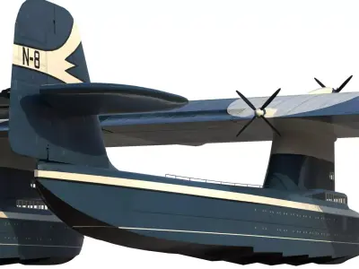 Transatlantic Flying Boat 3D model