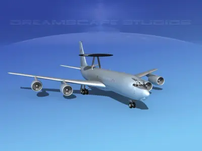 Boeing E-3D AEW RAF 3D model