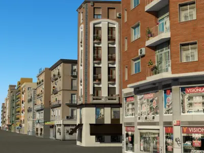 104 Buildings Collection Low-poly 3D model