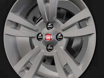 Fiat Qubo wheel 2017 3D model