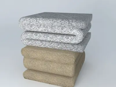 Linens Bent  Bed Sheet Free 3D model