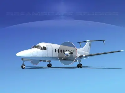 Beechcraft 1900D SS 3D model