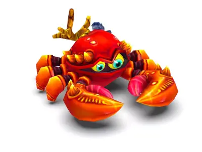 Crab Sea Animal Low-poly 3D model
