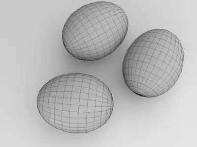 Chicken Eggs 3D model