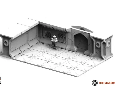 Derelict Station Terrain Set 3D print model