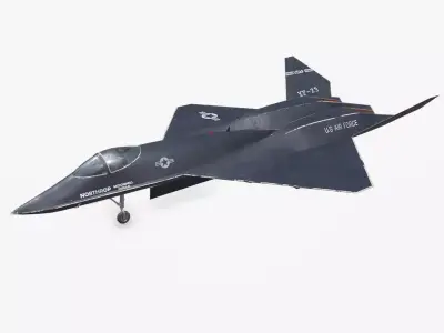 Northrop YF-23 Stealth Fighter Jet Low-poly PBR Low-poly 3D model