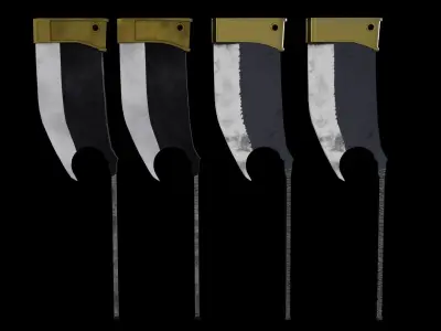 Nozarashi from bleash Low-poly 3D model