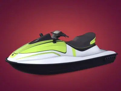 Generic Jetski - Jet Ski - Watercraft Low-poly 3D model