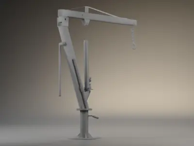 Hydraulic Crane - truck - 3D MODEL 3D model