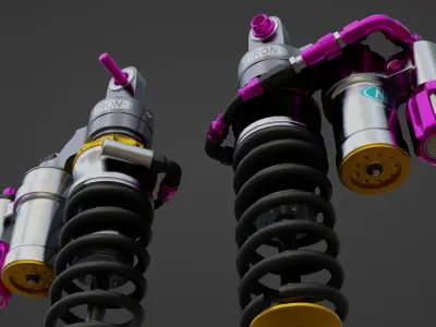 Nitron Shock Double Low-poly 3D model