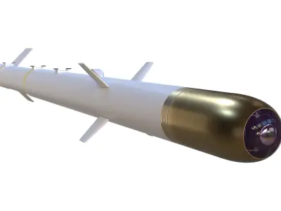 TL-2 Air to Ground Missile Low-poly 3D model