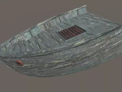 Shipwreck Low-poly 3D model