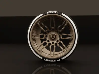 JRC 3 VVith PIRELLI Tire 3D model