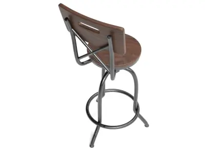 Bar Stool Free 3D model shop