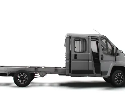 Opel Movano Chassis Truck CrCab 4035WBXL HQInterior 2023 3D model