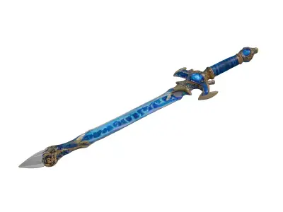 Glowing Magical Sword 3D Model 3D model