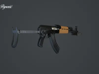 Zastava M70AB2 3D model