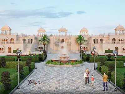 Indian architecture 3D model