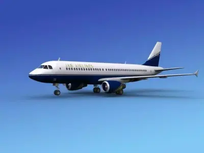 Airbus A320 JAB Airlines 3D model