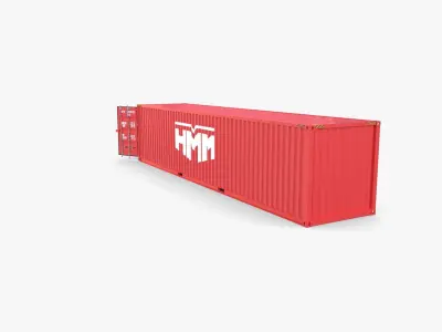 40ft Shipping Container HMM v2 3D model