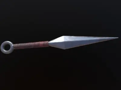 Kunai sword Free low-poly 3D model