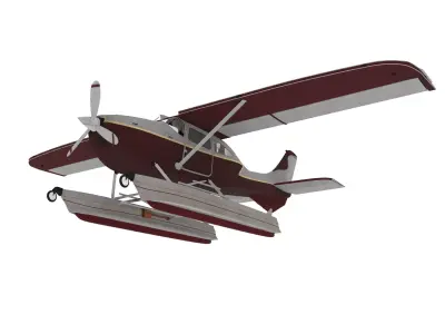 Aircraft06 float plane 3D model