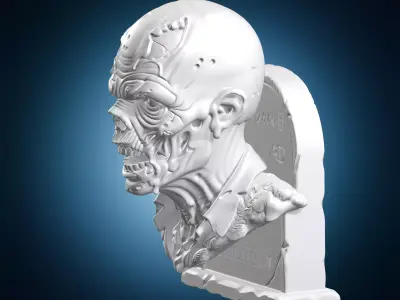 Decaying Zombie Sculpture 3D print model purchase