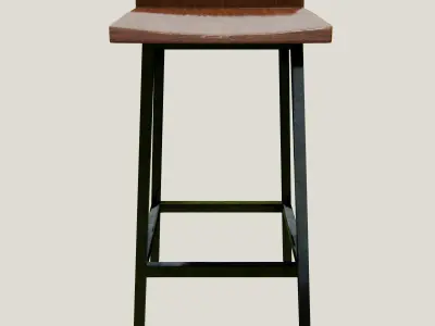 Counter Stool Free 3D model purchase