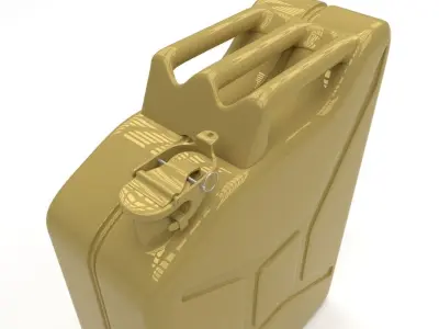 Jerry Can Yellow Low-poly 3D model