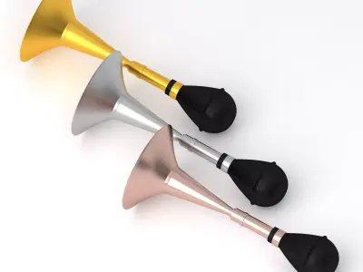 Vintage Vehicle Horn 03 Collection 3D model