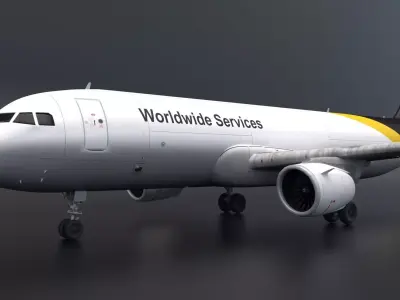 UPS Airbus A320 3D model