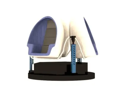 Hyundai VR seat game Low-poly 3D model