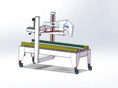 Box sealing machine 3D model
