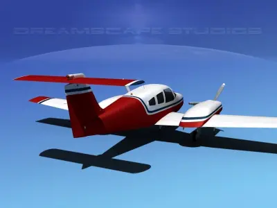Piper PA-44-180 Seminole V03 3D model