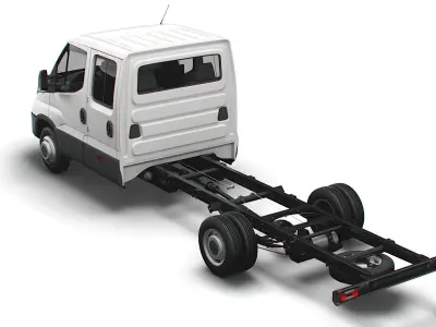 Iveco Daily Crew Cab L5 Chassis 2022 3D model