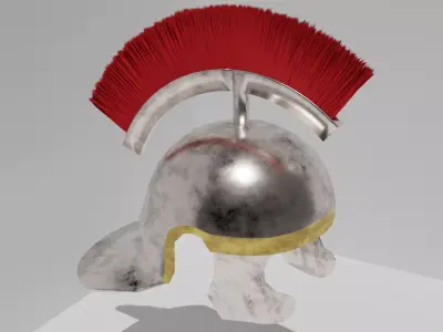 ancient roman helmet Free low-poly 3D model