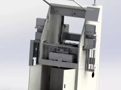 Automatic gluing machine 3D model