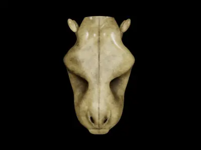 SNEAK SKULL Low-poly 3D model