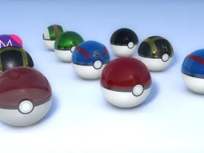 Pockeballs pokeball 3D model