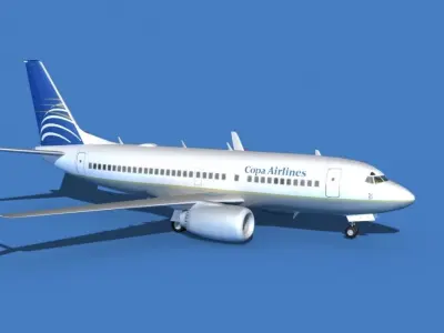 Boeing 737 MAX 7 Copa Airlines 3D model