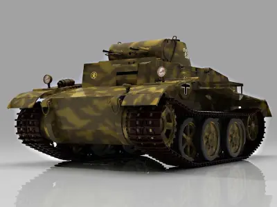 Panzer I Ausf F   VK1801 3D model
