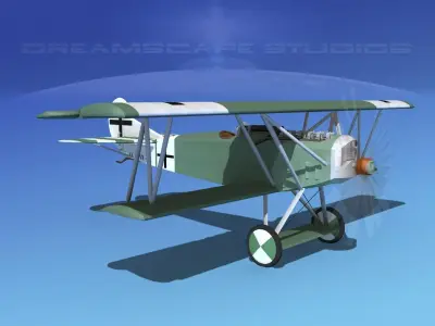 Fokker D-VII V08 Luftwaffe 3D model