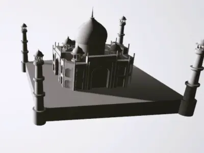 Taj mahal 3D print model